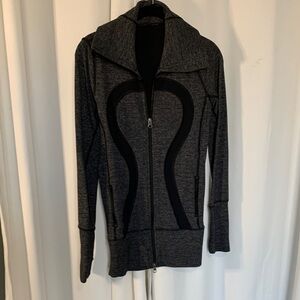 Lululemon Athletica Charcoal and Black Zip-Up Jacket